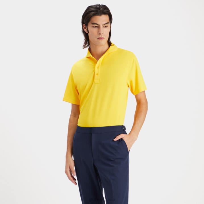 üniseks Essential modern geniş yakalı teknik pike slim fit polo G/FORE sarı uçmak Giyim BV0X16