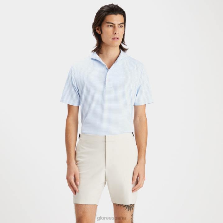 üniseks besleyici şerit modern yakalı teknik pike slim fit polo G/FORE gökyüzü Giyim BV0X105