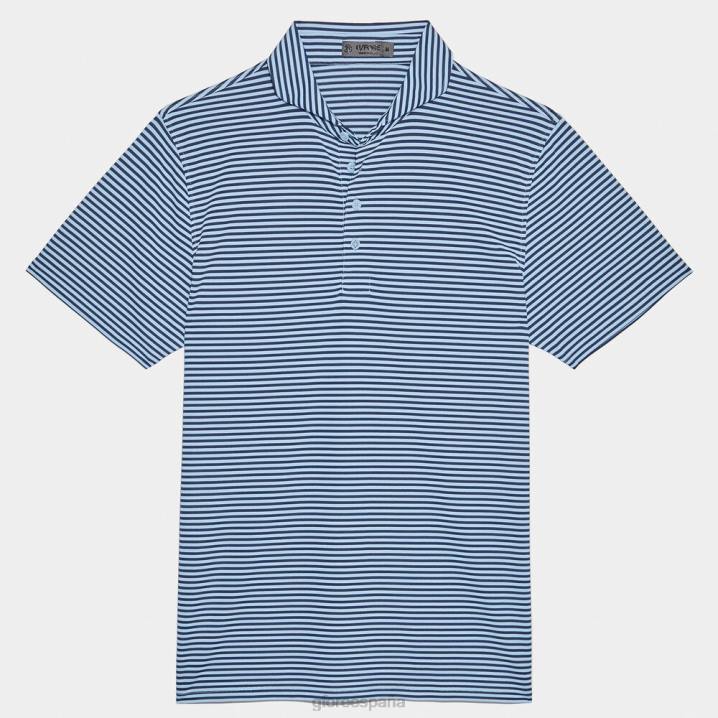 üniseks besleyici şerit modern yakalı teknik pike slim fit polo G/FORE gökyüzü/alacakaranlık Giyim BV0X66