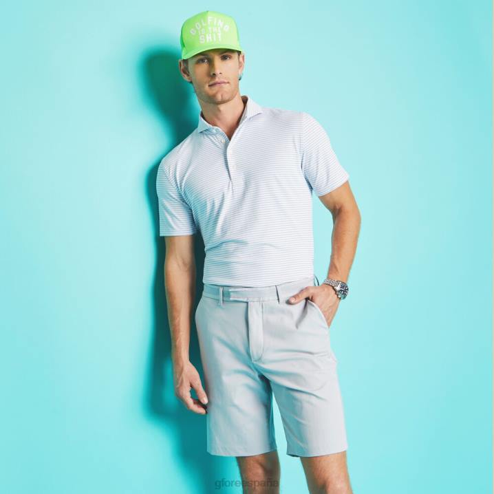 üniseks besleyici şerit modern yakalı teknik pike slim fit polo G/FORE yağmur bulutu Giyim BV0X80