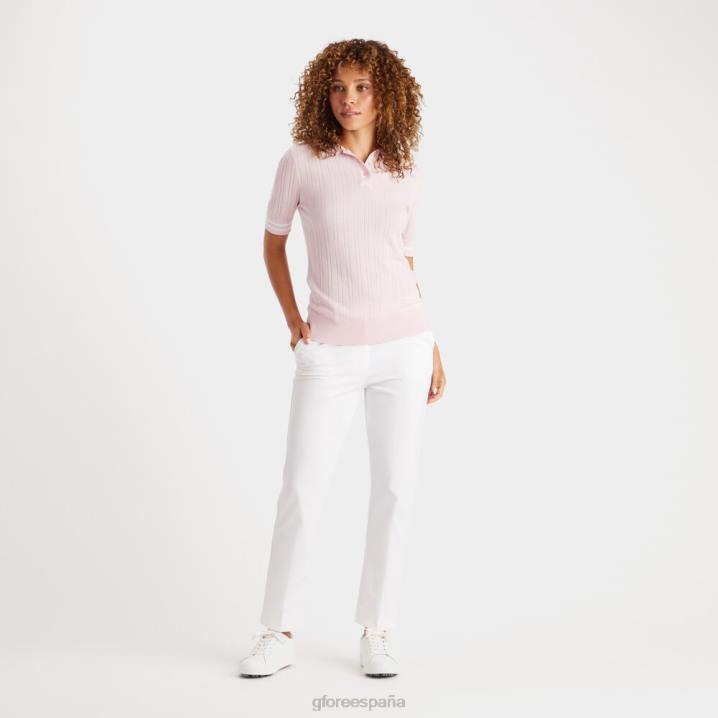 üniseks kontrast yaka ribana pamuk karışımlı polo G/FORE kızarmak Giyim BV0X347