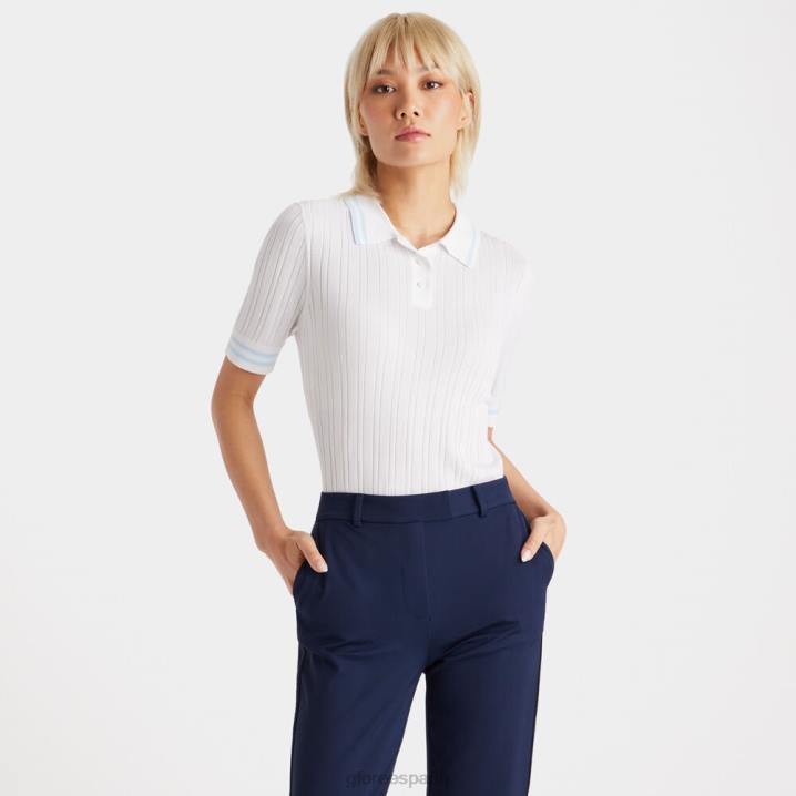 üniseks kontrast yaka ribana pamuk karışımlı polo G/FORE kar Giyim BV0X348