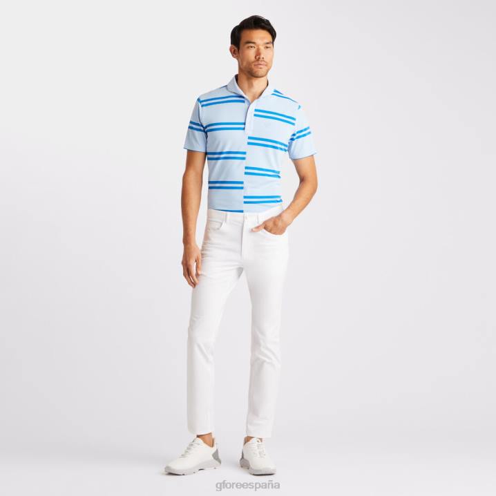 üniseks ofset şerit modern geniş yaka teknik pike slim fit polo G/FORE gökyüzü Giyim BV0X7