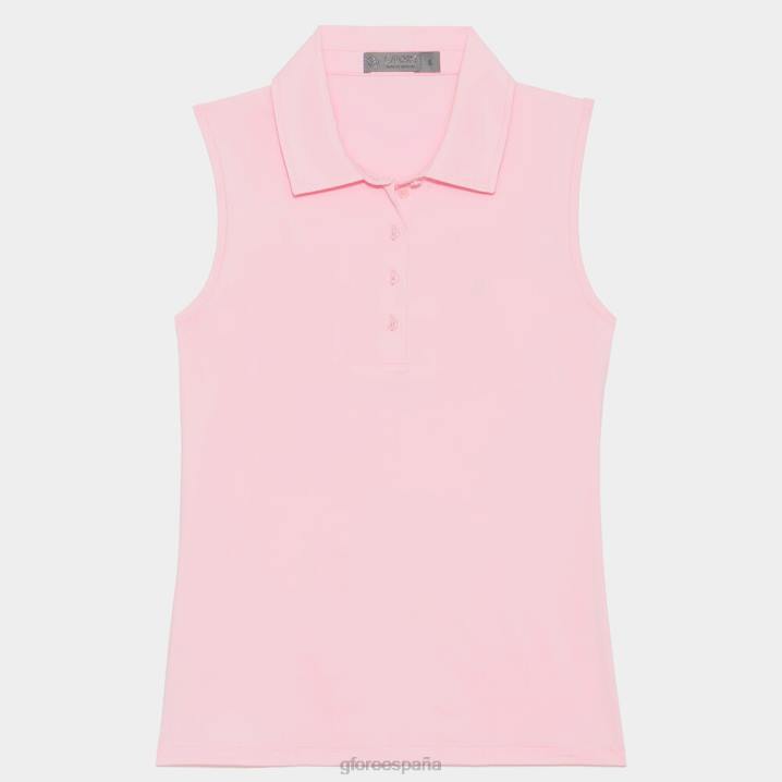 üniseks tüy kadar hafif kolsuz polo G/FORE leylak Giyim BV0X352