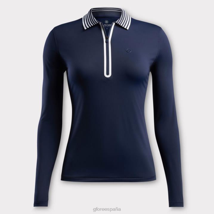 üniseks tüy kadar hafif zip polo G/FORE alacakaranlık Giyim BV0X365