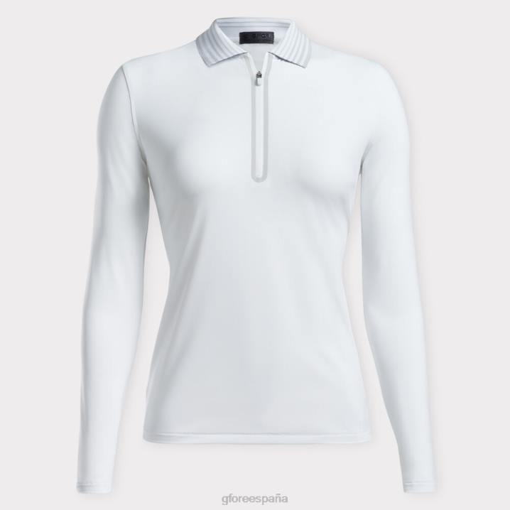 üniseks tüy kadar hafif zip polo G/FORE kar Giyim BV0X379