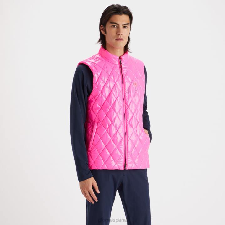 üniseks kapitone kaplamalı naylon yün astarlı slim fit şişme yelek G/FORE nakavt pembe Giyim BV0X27