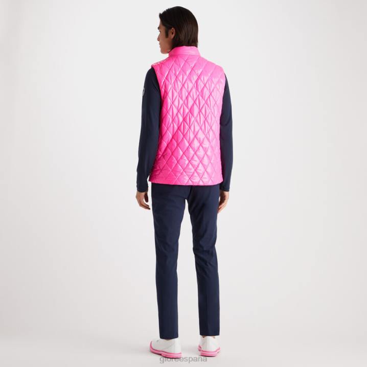 üniseks kapitone kaplamalı naylon yün astarlı slim fit şişme yelek G/FORE nakavt pembe Giyim BV0X27