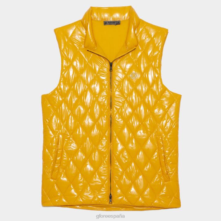 üniseks kapitone kaplamalı naylon yün astarlı slim fit şişme yelek G/FORE sarı uçmak Giyim BV0X26